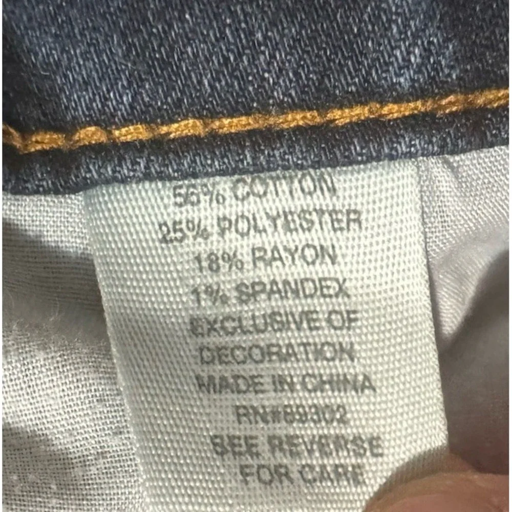 Mudd FLX Stretch Jeans Womens 17 Blue Dark Wash Skinny Fit JM83D022R2B Denim